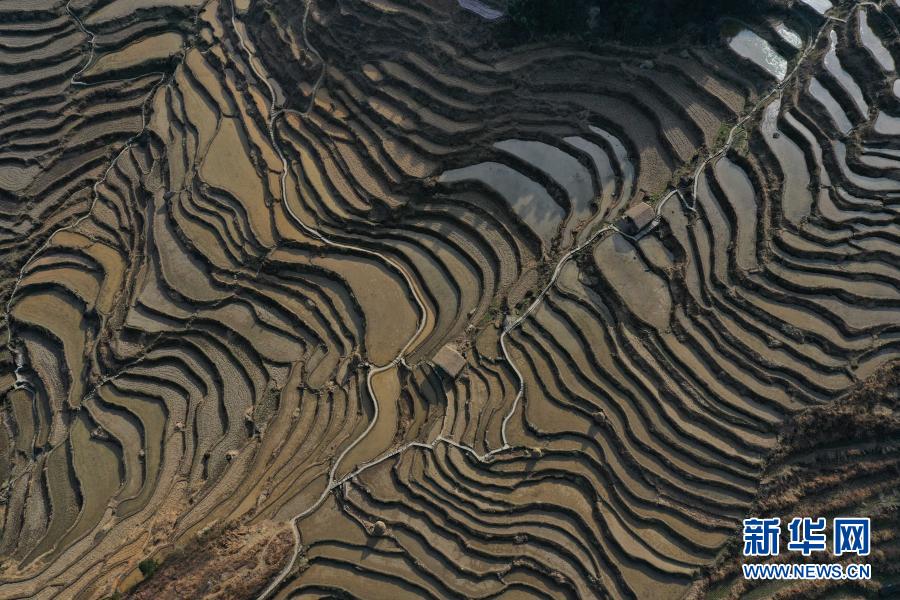 <p>　　2月3日在云和县崇头镇拍摄的云和梯田景色(无人机照片)。</p><p>　　立春时节，位于浙江省丽水市云和县崇头镇的云和梯田呈现别样的韵味。</p><p>　　新华社记者 黄宗治 摄</p>